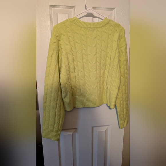 a new day Green Cable Knit Crew Neck Sweater - Picture 3 of 3